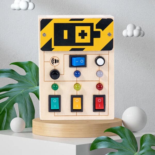 Wholesale High Quality Wooden Light Circuit Busy Board for Kids' Education - Image 3