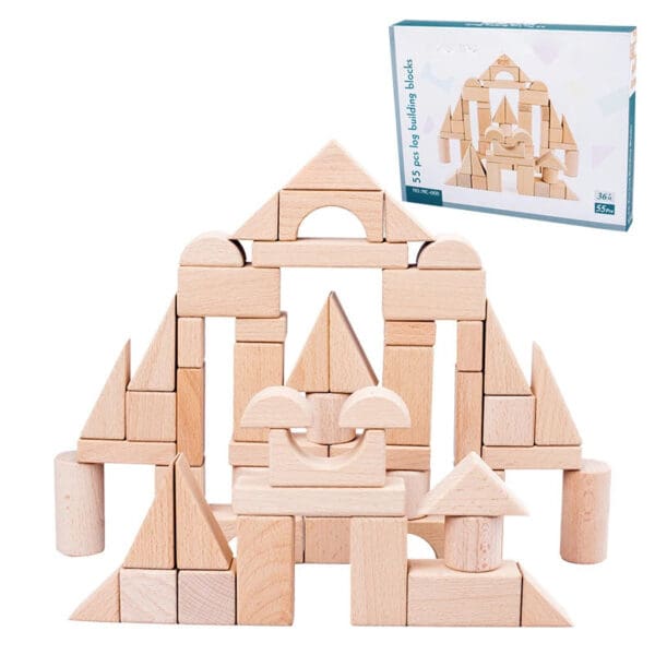 Wholesale Wooden Building Blocks Toy Beech Wood Colorful Educational Stacking Blocks for Kids Dropshipping - Image 10