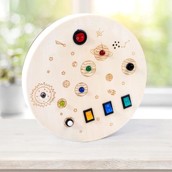 Wholesale High Quality Wooden Light Circuit Busy Board for Kids' Education - Image 4