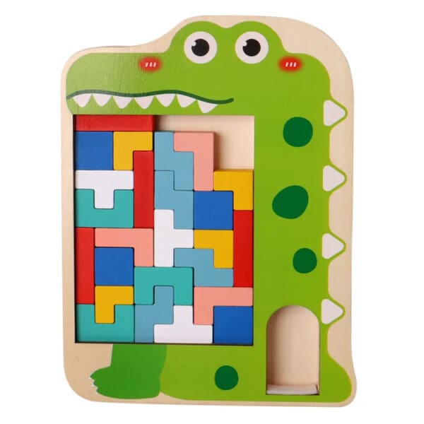 Wholesale Wooden Russian Blocks Puzzle Educational Toy for Kids Logic Thinking Stacking Brain Teaser Dropshipping - Image 5