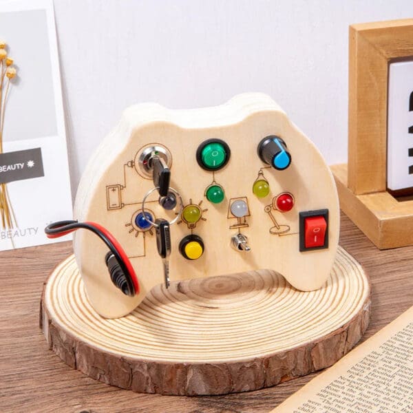 Wholesale High Quality Wooden Light Circuit Busy Board for Kids' Education - Image 2