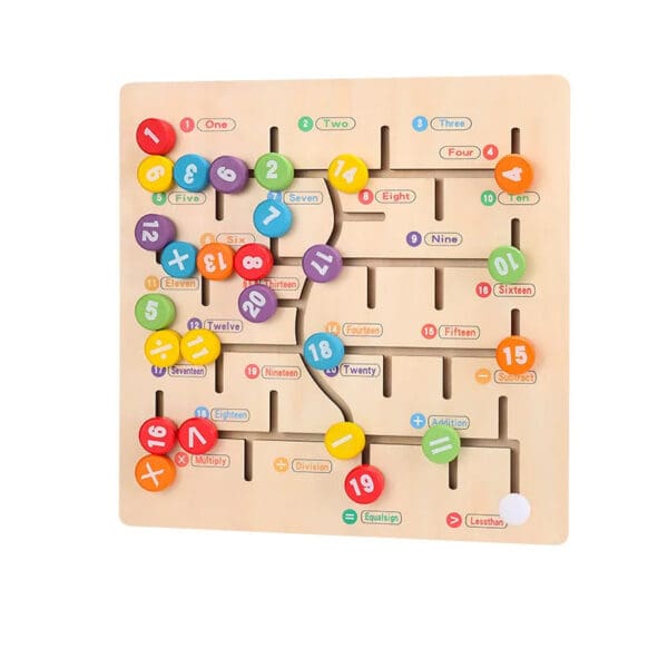 Wholesale Wooden Board Game Maze Alphabet and Number Matching Puzzle Educational Toy for Kids Dropshipping - Image 7