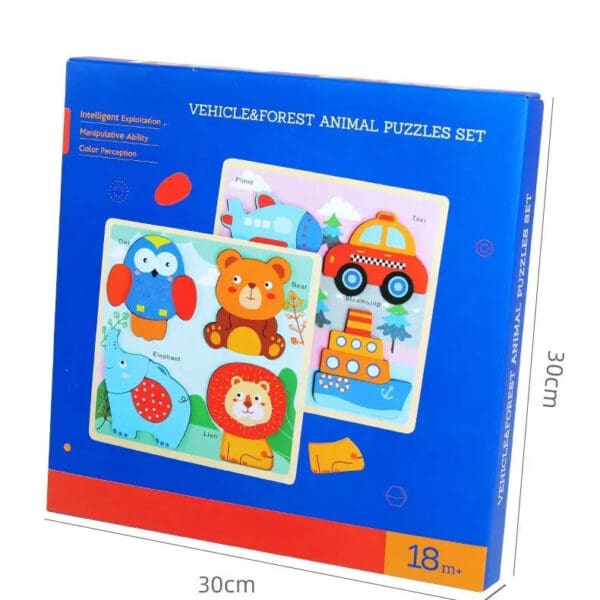 Wholesale Wooden Animal Jigsaw Puzzle Large Size Educational Toy for Kids 1-3 Years Early Childhood Learning Dropshipping - Image 6