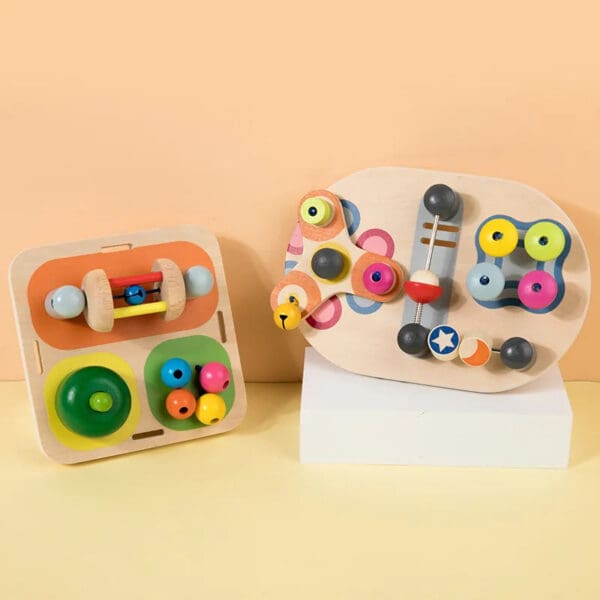 Wholesale Wooden Busy Board Multi-Functional Montessori Toy for Kids Educational Sensory Fine Motor Skills Training for Kids