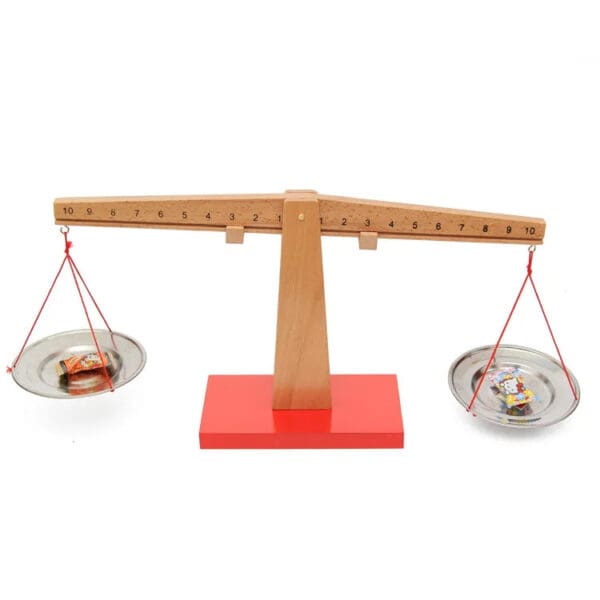 Wholesale Wooden Balance Scale Toy Montessori Math Scale Set for Kids Early Education Professional Version Teaching Aids - Image 6