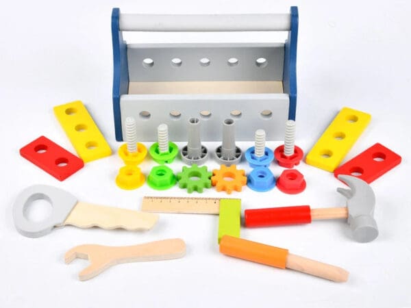 Wholesale Wooden Tool Box Educational DIY Pretend Play Tools Set for Kids Montessori Learning Dropshipping - Image 2