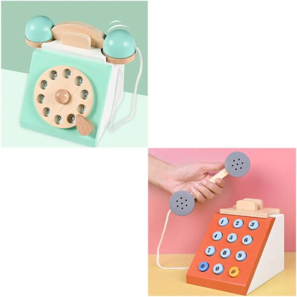 Wholesale Montessori Wooden Telephone Toys For Kids - Image 5