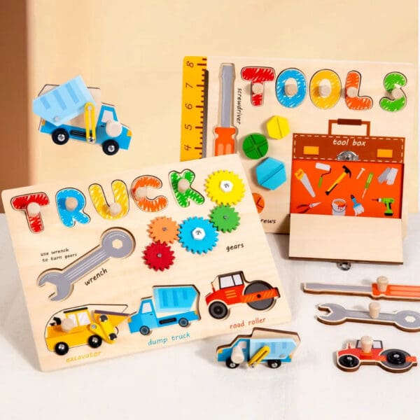 Wholesale Wooden Busy Board Educational Toy for Kids Puzzle Board with Grasping Tools 3D Learning and Cognitive Development Fun - Image 2