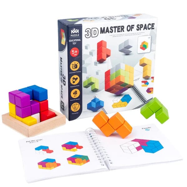 Wholesale Wooden Thinking Cube Building Blocks Educational Toy for Kids Space Logic Training and 3D Puzzle Dropshipping - Image 7