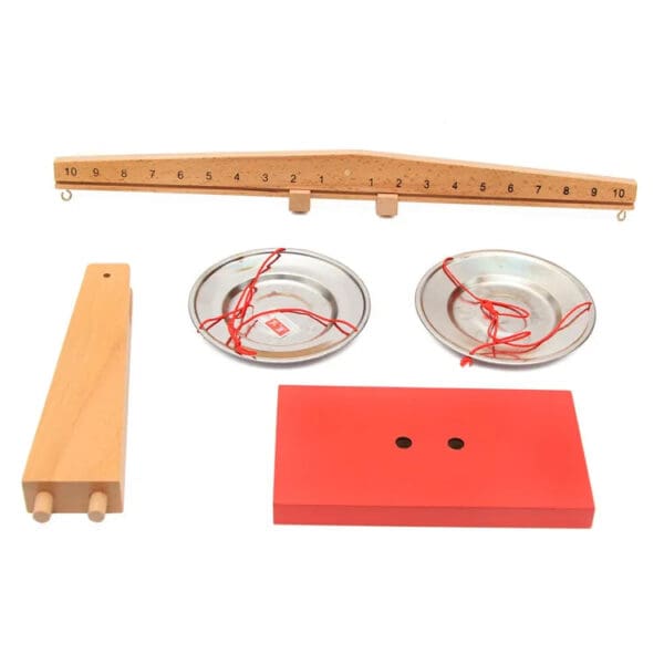 Wholesale Wooden Balance Scale Toy Montessori Math Scale Set for Kids Early Education Professional Version Teaching Aids - Image 2