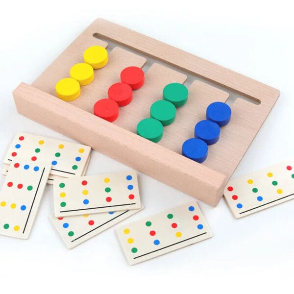 Wholesale Wooden Puzzle Slide Game Four Color Brain Development Logic Training Toy for Kids Dropshipping - Image 2