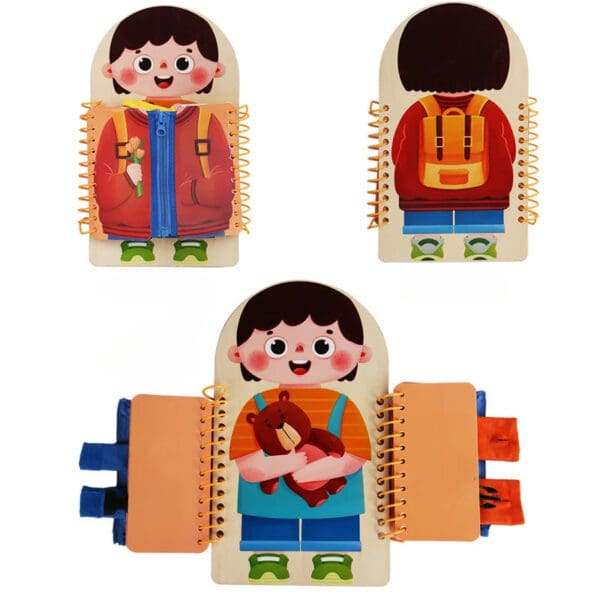 Wholesale Wooden Busy Board Multifunctional Educational Toy for Kids Fine Motor Skills Activity Board Dropshipping - Image 4