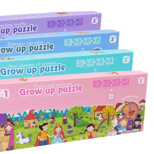 Wholesale Wooden Jigsaw Puzzle 4-in-1 Educational Toy for Kids Fun Early Education Scene Puzzle Dropshipping - Image 5