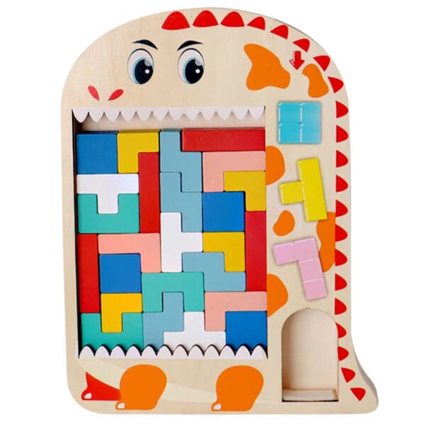 Wholesale Wooden Russian Blocks Puzzle Educational Toy for Kids Logic Thinking Stacking Brain Teaser Dropshipping - Image 8