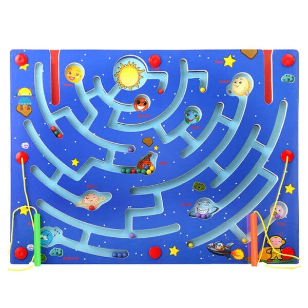 Wholesale Wooden Beads Maze Magnetic Beads Labyrinth Toy Educational Game for Kids Montessori Learning Dropshipping - Image 8