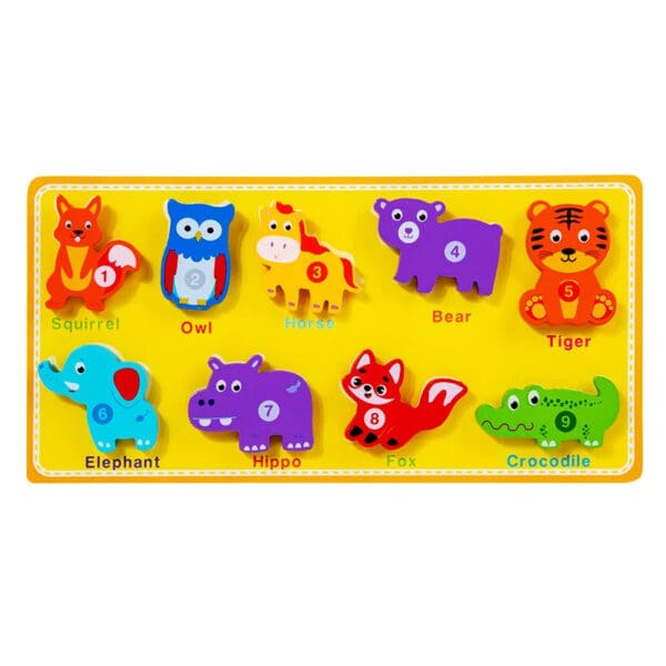 Wholesale Wooden Blocks Puzzle with Magic Sticker Educational Toy for Kids Number Animal Traffic Matching Board Montessori Fun - Image 11