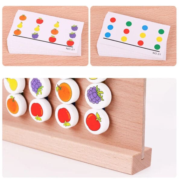 Wholesale Wooden Puzzle Slide Game Montessori Educational Toy for Kids Color and Shape Matching Logic Training Dropshipping - Image 2