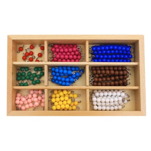 Wholesale colorful Bead math digital counting montessori beads game Stacking Art Toys Toddler Educational Montessori Games - Image 5