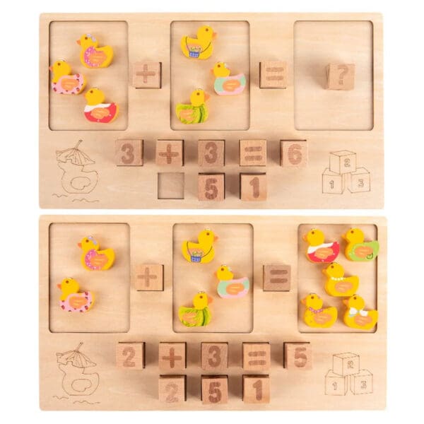 Wholesale Wooden Magnetic Counting Ducks Game Educational Math Toy for Kids Arithmetic Recognition Counting Pairing Fishing Game - Image 2