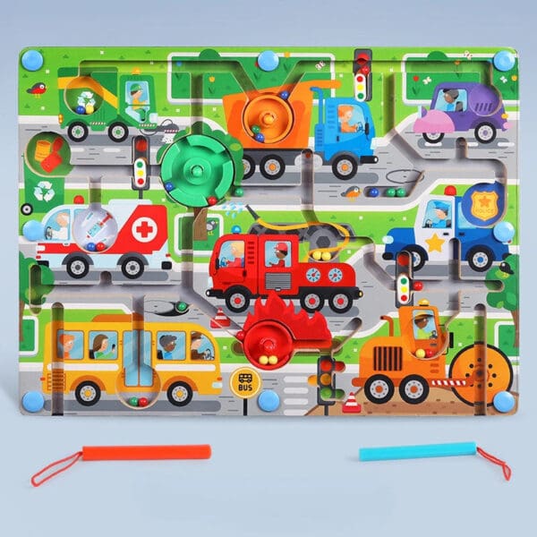 Wholesale Wooden Beads Maze Educational Toy for Kids Magnetic Puzzle Game Learning and Thinking Skills Dropshipping - Image 10