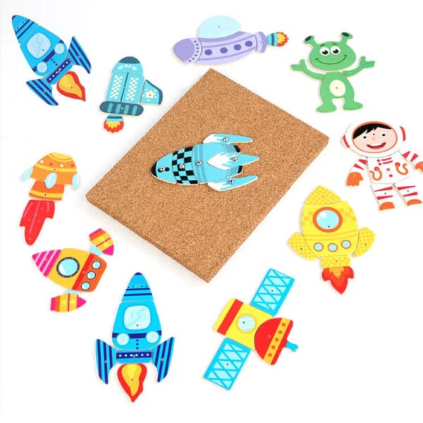 Wholesale Wooden Nail Toys Educational Toy for Kids Creative Jigsaw Puzzle Board for Pattern Recognition Dropshipping - Image 6