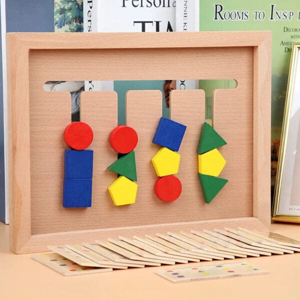 Wholesale Wooden Puzzle Slide Game Four Color Brain Development Logic Training Toy for Kids Dropshipping - Image 5