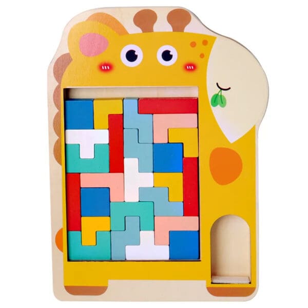 Wholesale Wooden Russian Blocks Puzzle Educational Toy for Kids Logic Thinking Stacking Brain Teaser Dropshipping - Image 10