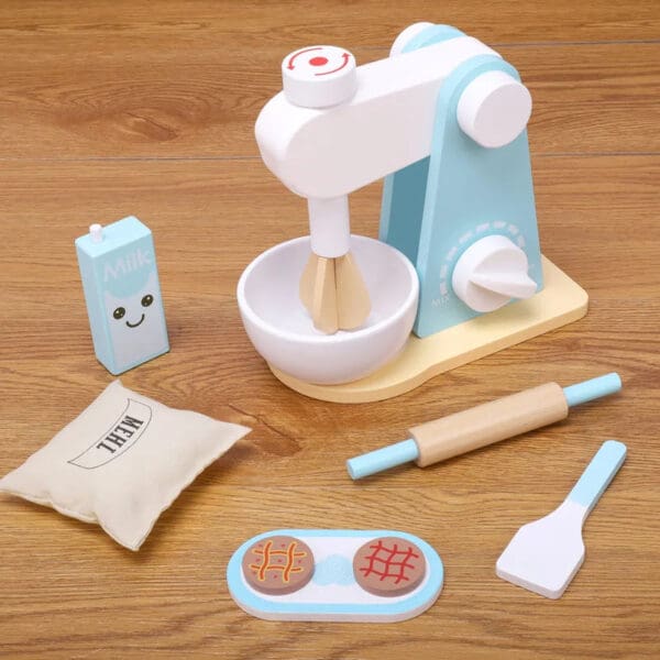 Wholesale Wooden Pretend Play Toys Kitchen Simulation Food Mixer Educational Toy for Kids Early Learning Dropshipping - Image 11