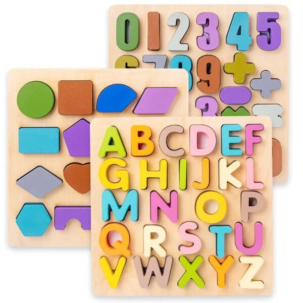 Wholesale Wooden Jigsaw Puzzle Magnetic Puzzle for Kids Creative Number and Shape Matching Game Early Educational Learning Toy - Image 3