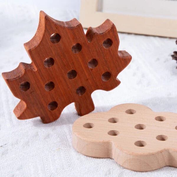 Wholesale Wooden Threading String Board Educational Lacing Toy for Kids Montessori Activity Dropshipping - Image 3