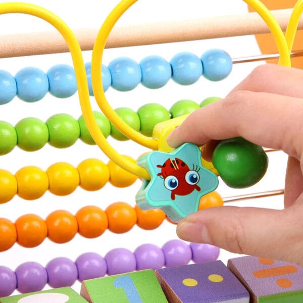 Wholesale Wooden Bead Maze Counting Rack Educational Toy for Kids 1-4 Years Old Learning Tool Dropshipping - Image 3