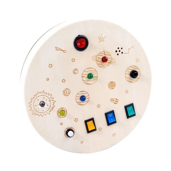 Wholesale High Quality Wooden Light Circuit Busy Board for Kids' Education - Image 9