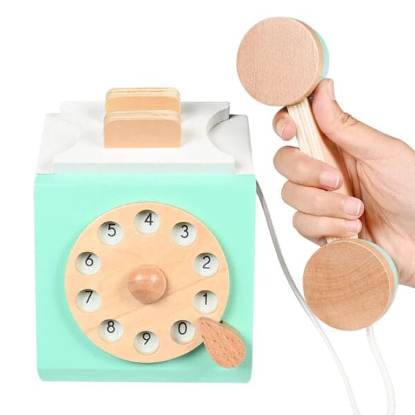 Wholesale Montessori Wooden Telephone Toys For Kids - Image 8