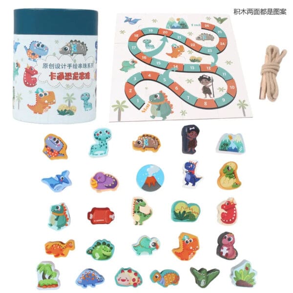 Wholesale Wooden Lacing Beads Educational Toy Alphanumeric Threading Games for Kids Early Learning Dropshipping - Image 9