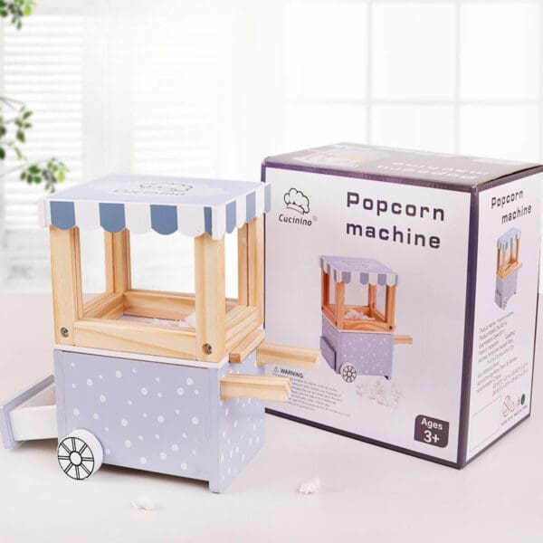 Wholesale Wooden Pretend Play Toys Popcorn Cart Candy Set Educational Kitchen Toy for Kids Early Learning Dropshipping - Image 12