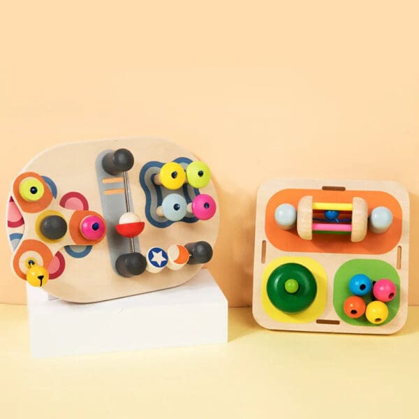 Wholesale Wooden Busy Board Multi-Functional Montessori Toy for Kids Educational Sensory Fine Motor Skills Training for Kids - Image 3