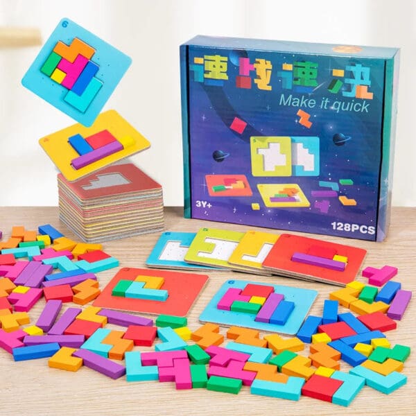 Wholesale Wooden Jigsaw Puzzle Educational Toy for Kids Parent-Child Focus and Logic Training Game Early Learning Fun - Image 5