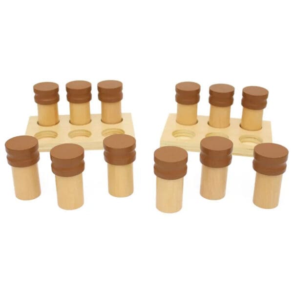 Wholesale Wooden Sensory Toy High Quality Beechwood Montessori Scent Smelling Bottles Educational Toy for Kids Early Learning - Image 3