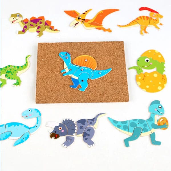 Wholesale Wooden Nail Toys Educational Toy for Kids Creative Jigsaw Puzzle Board for Pattern Recognition Dropshipping - Image 9