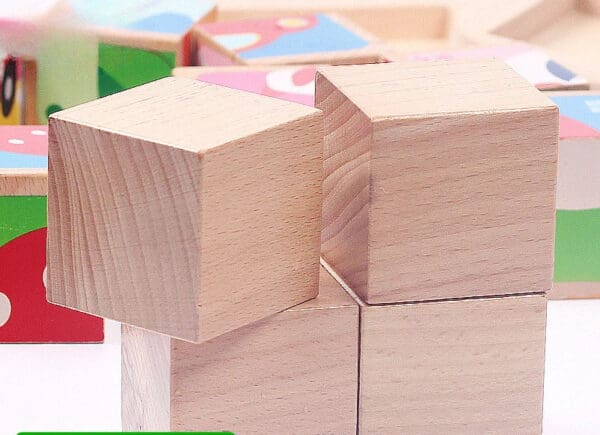 Wholesale Wooden Building Blocks 3D Puzzle Educational Toy for Kids Early Learning Gift Dropshipping - Image 3