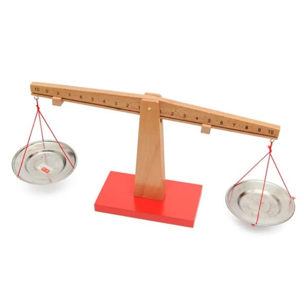 Wholesale Wooden Balance Scale Toy Montessori Math Scale Set for Kids Early Education Professional Version Teaching Aids