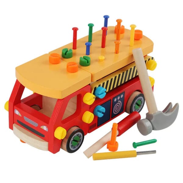 Wholesale Wooden Nuts and Bolts Toy DIY Assemble Car Educational Training Toy for Kids Action Ability Dropshipping - Image 4