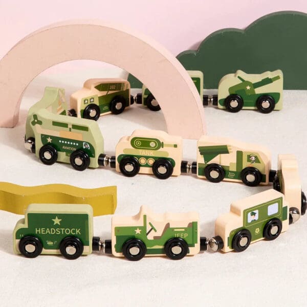 Wholesale Wooden Magnetic Train Toy Educational Mini Traffic Train Set for Kids Number and Animal Cognition Montessori Learning - Image 6