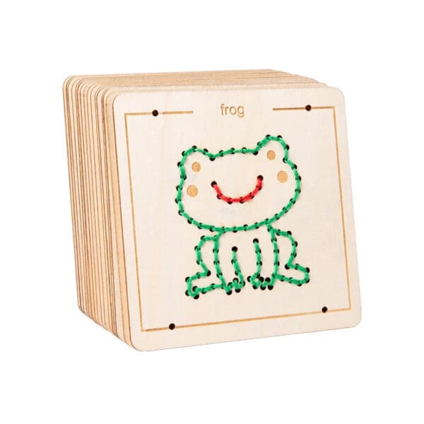 Manufacture Animal-Themed Wooden Threading String Board for Learning - Image 5