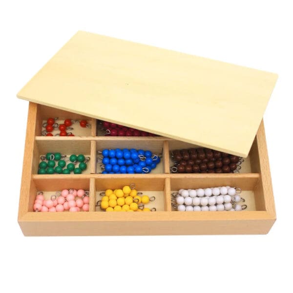 Wholesale colorful Bead math digital counting montessori beads game Stacking Art Toys Toddler Educational Montessori Games - Image 2