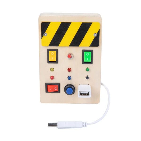 Wholesale High Quality Wooden Light Circuit Busy Board for Kids' Education - Image 6