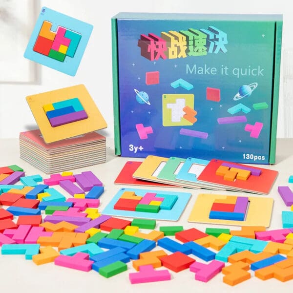 Wholesale Wooden Jigsaw Puzzle Educational Toy for Kids Parent-Child Focus and Logic Training Game Early Learning Fun